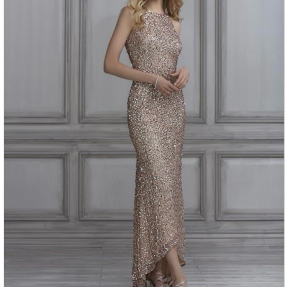 Elegant Sequin Evening Gown